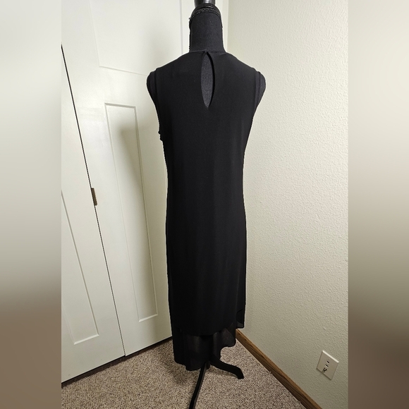 Joseph Ribkoff Black Asymetrical Dress with Cardigan Size 6 - 8 - Picture 4 of 13